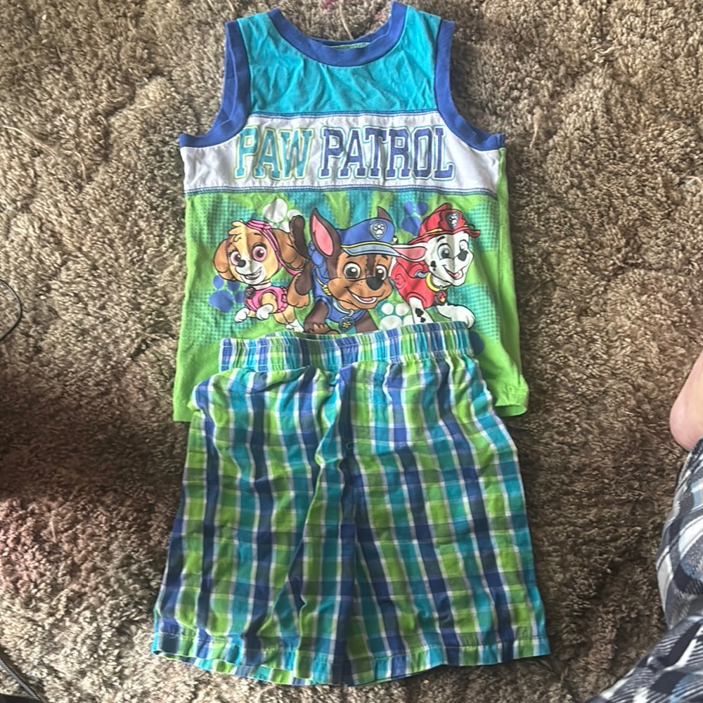 Paw Patrol Blue and Green Tank Top for Playful Adventures